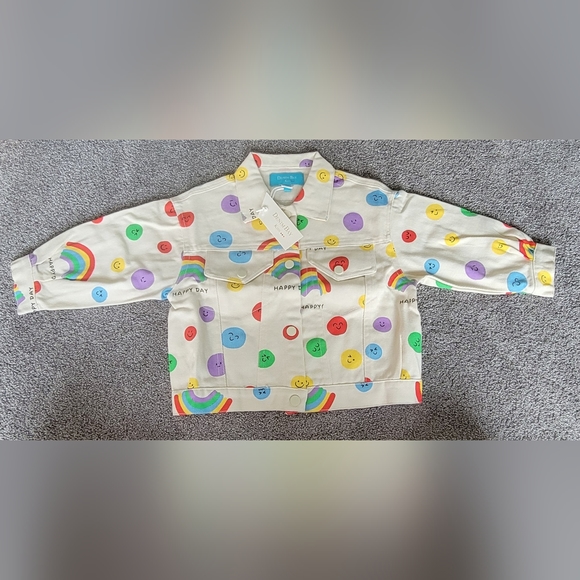 Denim Bay Toddler Girl Print Denim Jacket, Size: 4T - Picture 10 of 10